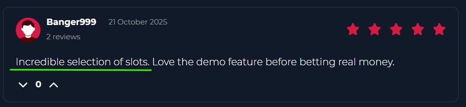 Bander review screen