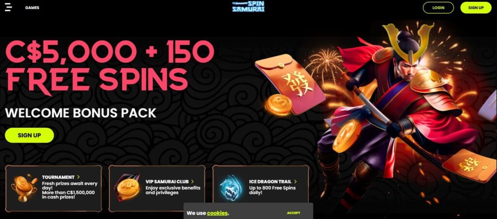 Spin Samurai bonus